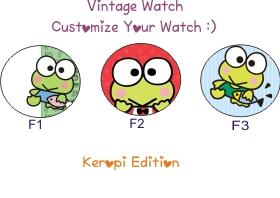 Jam vintage costum design sendiri 50 ribu dan garskin 25 ribu