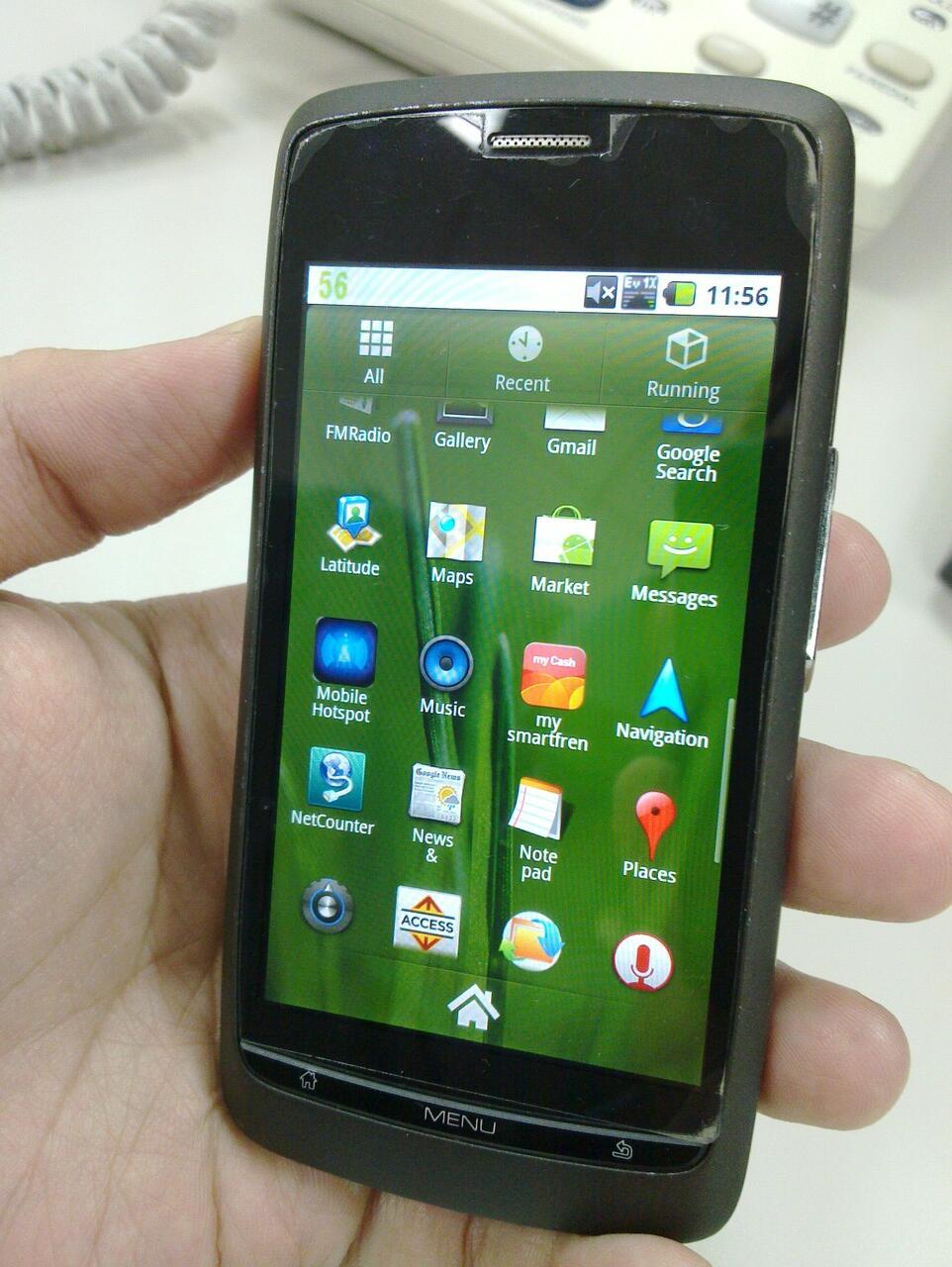 jual android smartfren wide zte n880 fullset