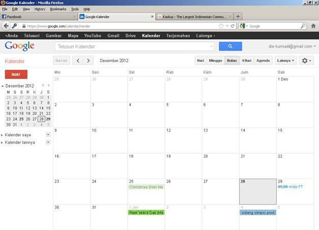 Cobain aplikasi kalender dari Mbah yang satu ini gan... 
