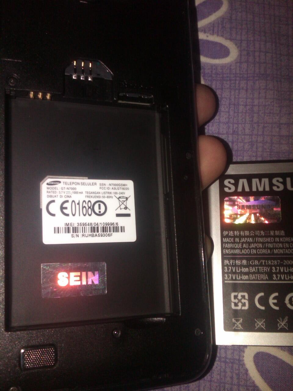 Jual Samsung Galaxy Note 1 N7000 Black