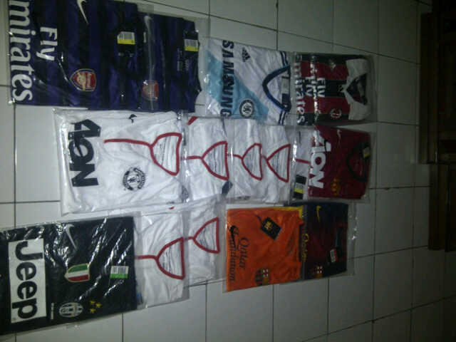 READY JERSEY GRADE ORI MUSIM 2013-2014 120/PCS, 12PCS=105 REAL STOCK BANDUNG LENGKAP