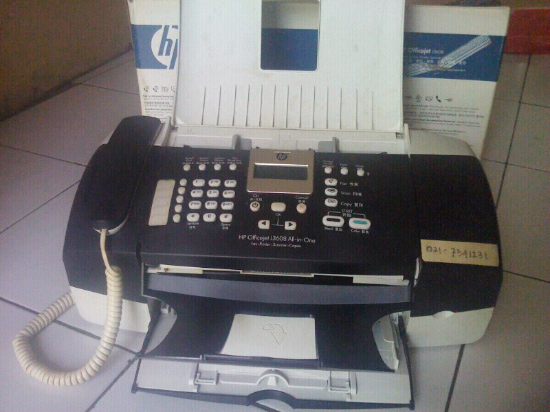 print HP OFFICEJET J3608 (fax, telp,printer,scan,copy)