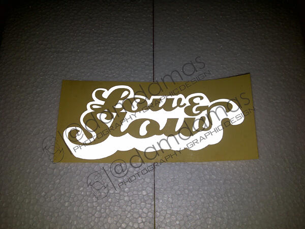 Stiker (decal) Mercedes, BMW, Toyota Crown, dll
