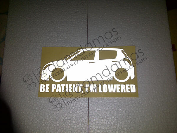 Stiker (decal) Mercedes, BMW, Toyota Crown, dll
