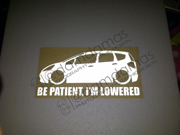 Stiker (decal) Mercedes, BMW, Toyota Crown, dll