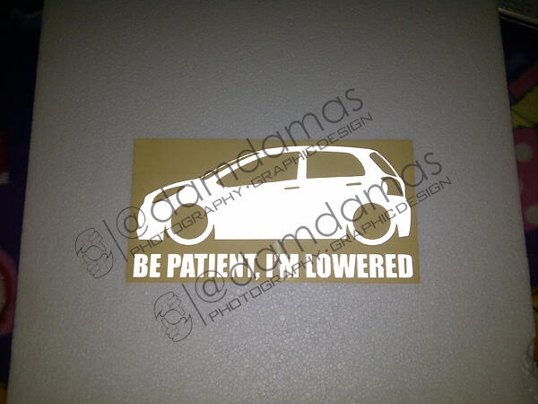 Stiker (decal) Mercedes, BMW, Toyota Crown, dll