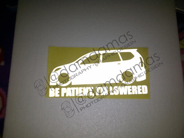 Stiker (decal) Mercedes, BMW, Toyota Crown, dll