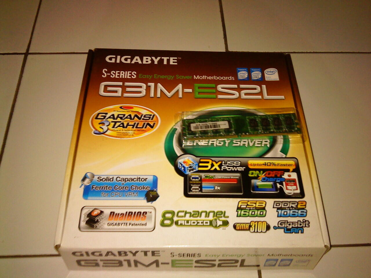 &#91;WTS&#93; core 2 Duo e7500, gigabyte ddr 2 G31M-ES2L+RAM 2gb &amp; G41MT S2PT ddr3