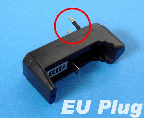 1 Port Travel Charger For Lithium Li-Ion 18650 & 123A Battery EU Plug