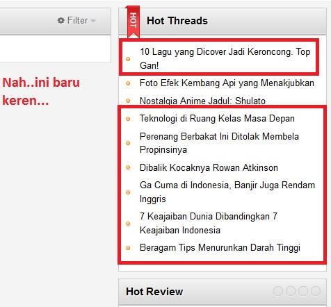 Hot Threads yang gak ada manfaatnya!!