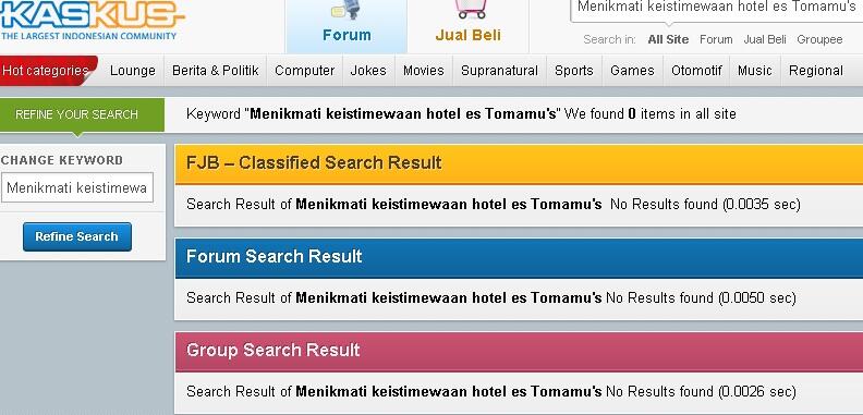 Menikmati keistimewaan Hotel Es Tomamu's