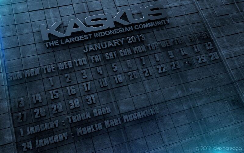 SHARE Kalender 3D KASKUS gan