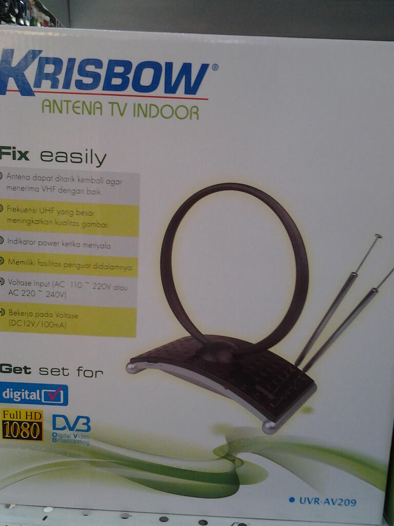 Antena Indoor Krisbow UVR AV-209 GRESS