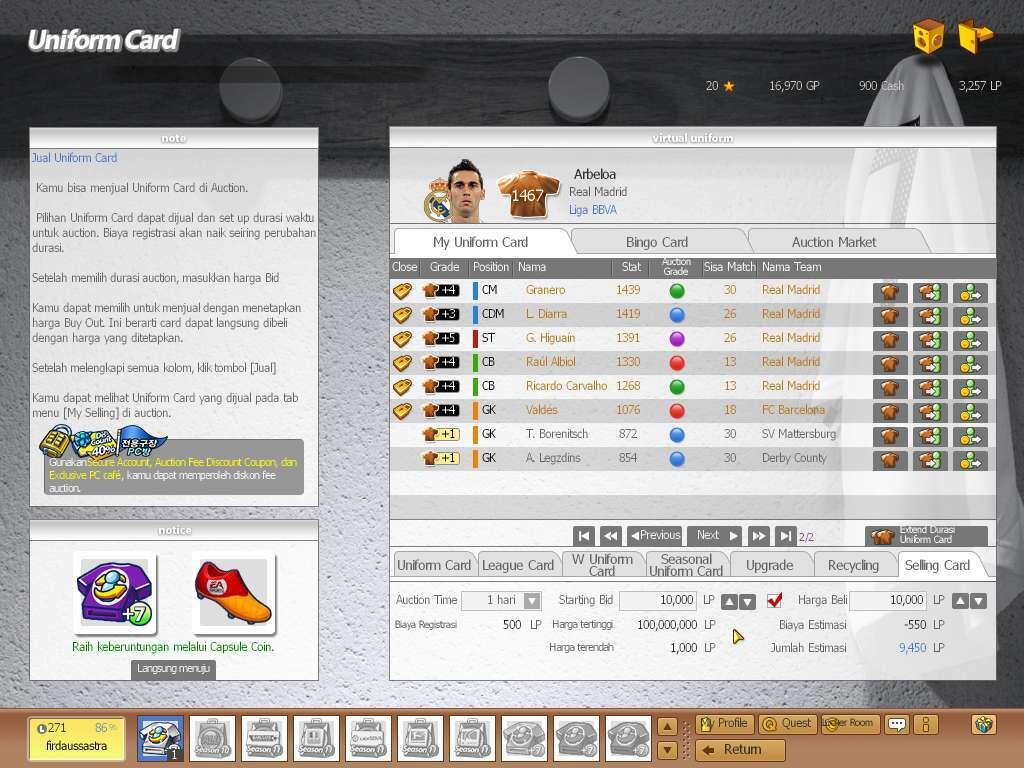 Jual Char FIFA ONLINE 2 INDONESIA