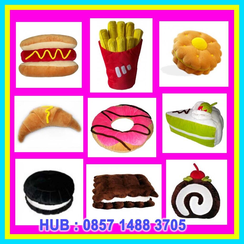 >> BANTAL PELUK ANTI BETE DG BENTUK LUCU & YUMMY <<
