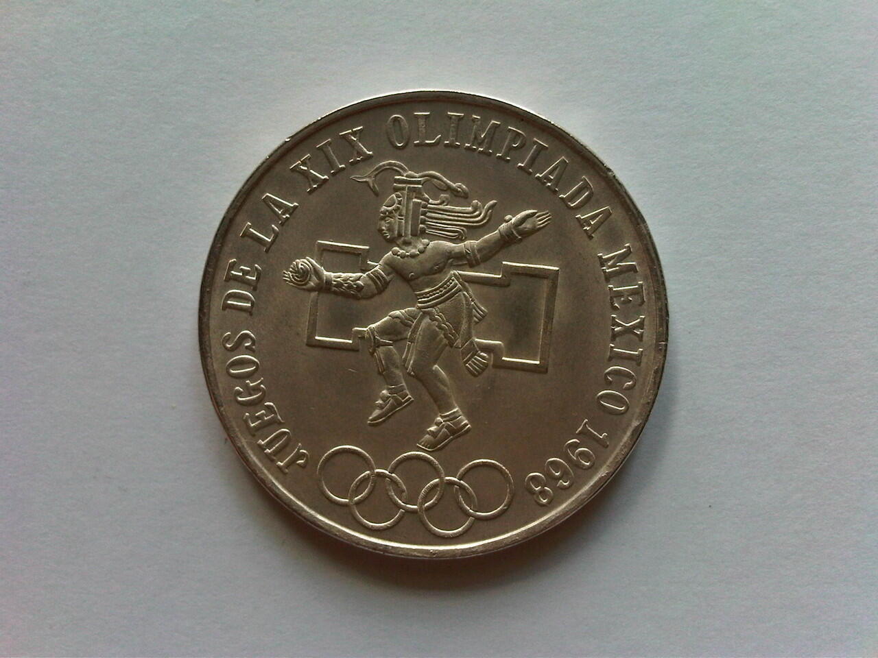 Koin Perak Mexico Olimpiade 1968