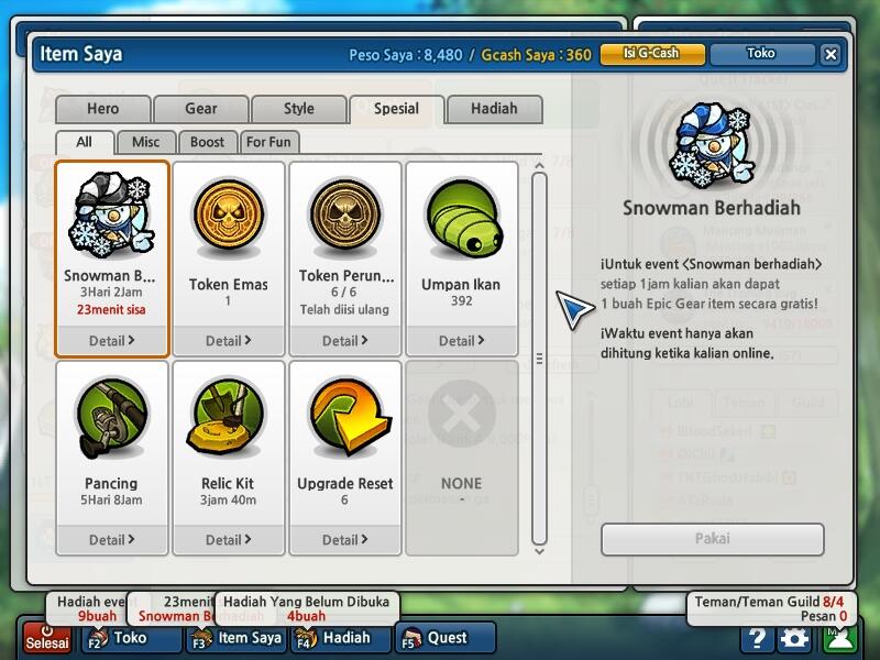 Jual Char Lost Saga , 1LT Kelas 3 , 6 Herper , Data Lengkap