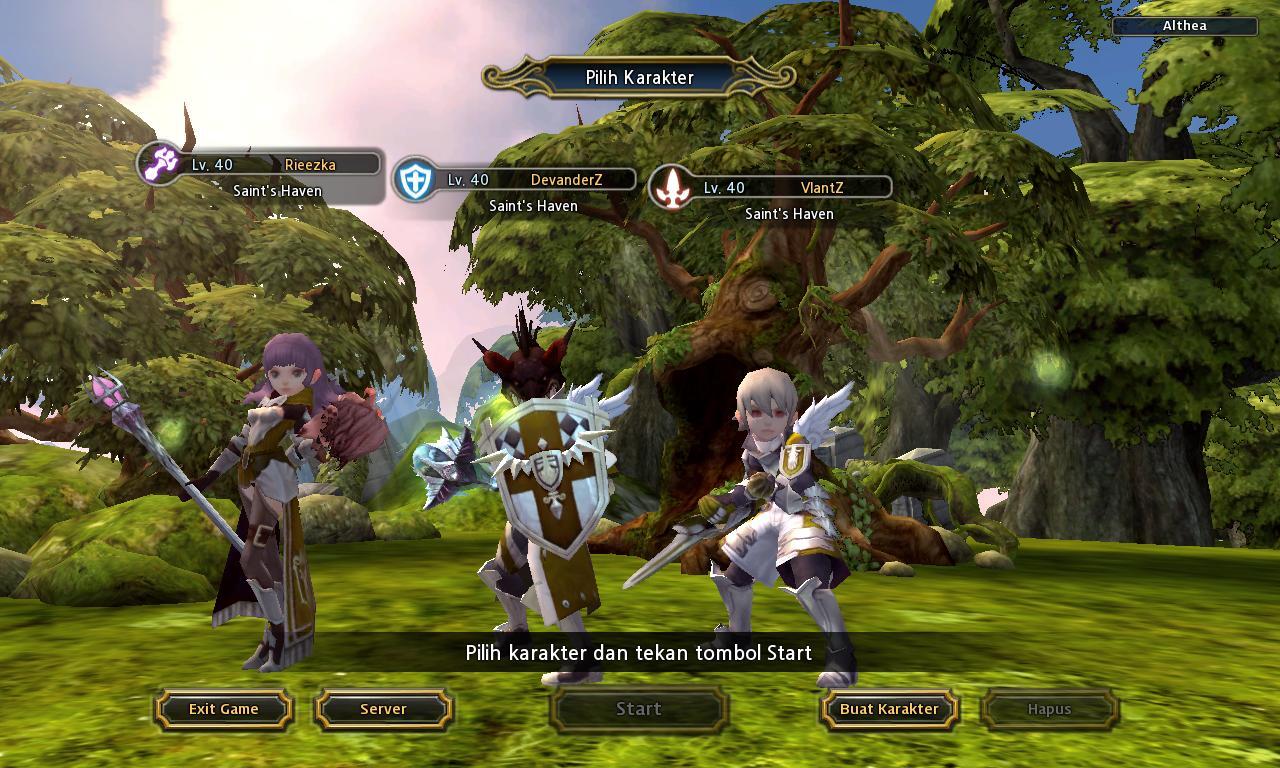 J>CHAR DRAGON NEST INDONESIA SERVER ALTHEA!!!