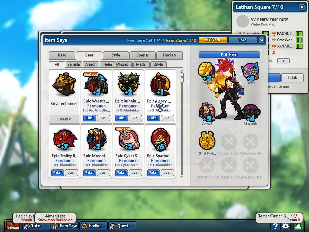 Char Lost Saga 20Heper 25 rare (MURAH BU)
