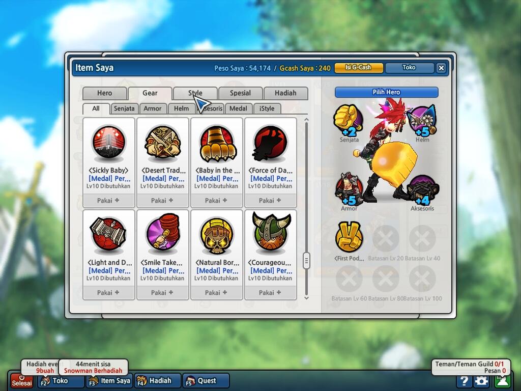 Char Lost Saga 20Heper 25 rare (MURAH BU)