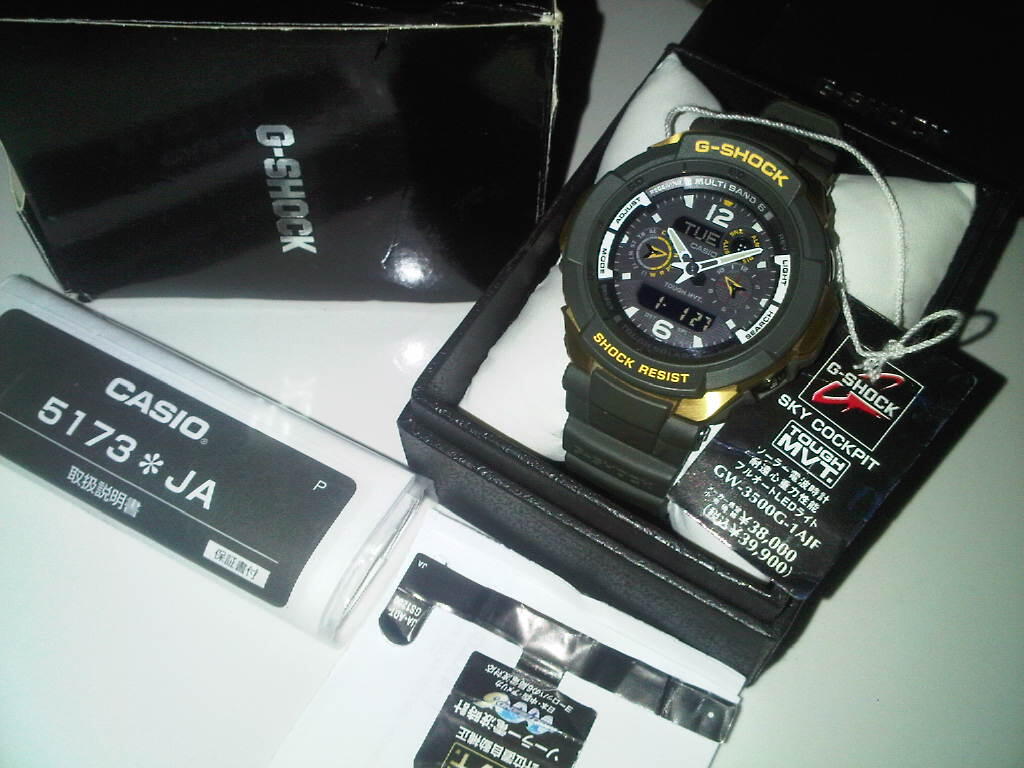 Terjual Sky Cockpit Aviation JDM [Japan Domestic Market] Casio G-SHOCK  GW-3500G-1AJF [murah] | KASKUS