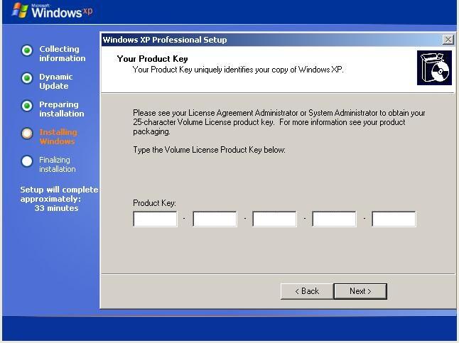 Instal windows XP