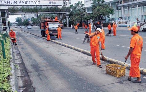 Sampah Jakarta Night Festival Mencapai 600 Ton