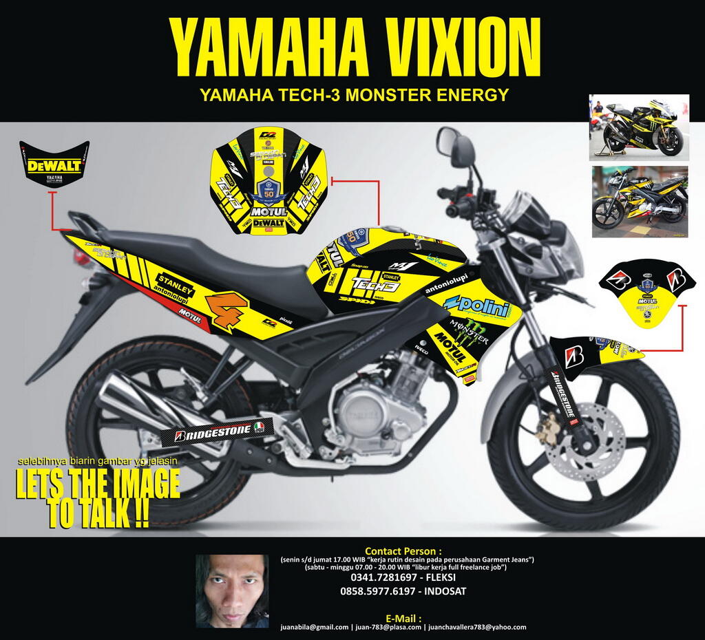 Modifikasi Vixion Monster Energi Terkeren Kloro Modif