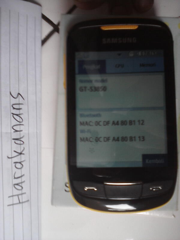 Jual HP SAMSUNG CORBY 2 GT-S3850 Mulus, Murah Meriah