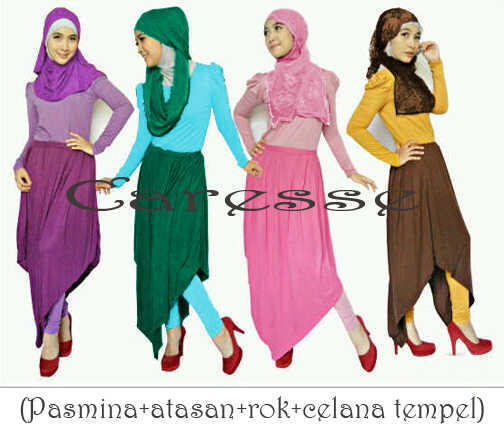 Terjual Baju Muslim  Gamis Dress korea kaos polo  kemeja 