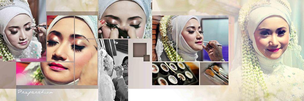 Hasil editan album wedding