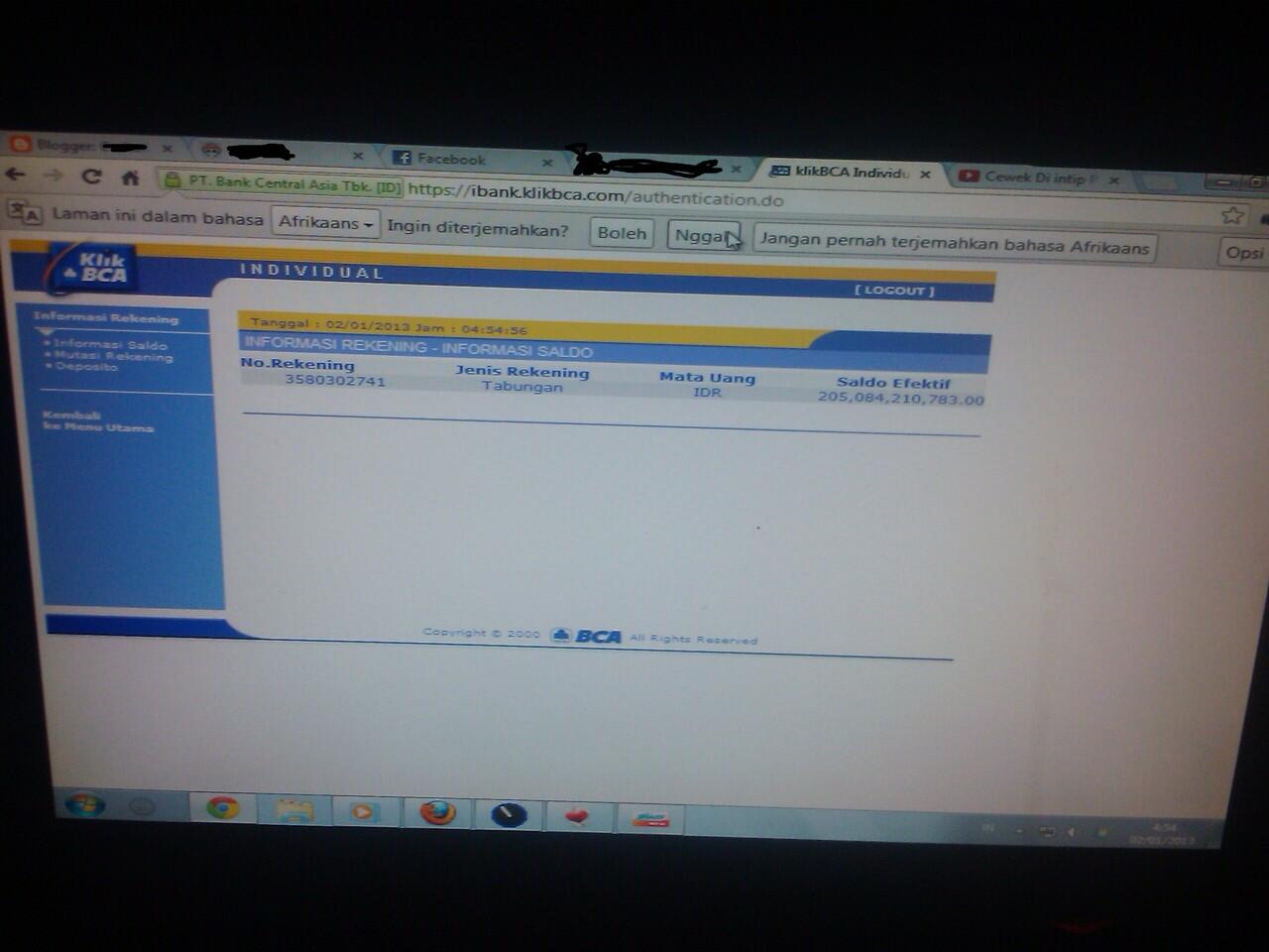 Gan rekening BCA ane Bertambah dalam sekjap?? Kaget!!