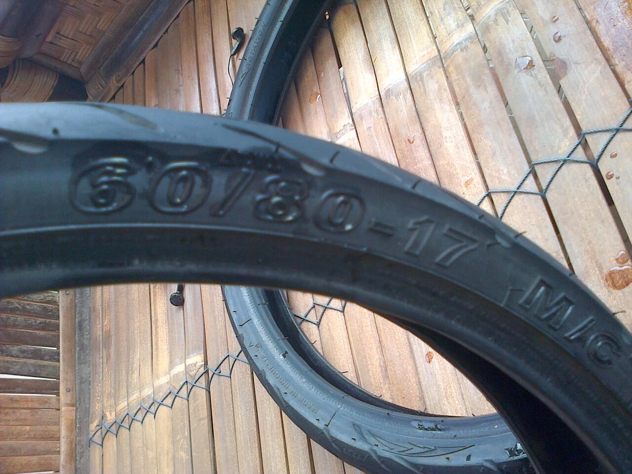 ban comet m1 ukuran 60/80 dan 70/80 like new