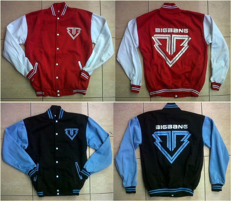 Varsity/Jaket baseball bisa bordir satuan, kaos polos cotton combed sablon rubber