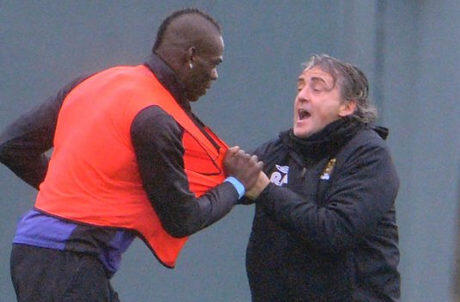 Balotelli dan Mancini Cekcok di Sesi Latihan