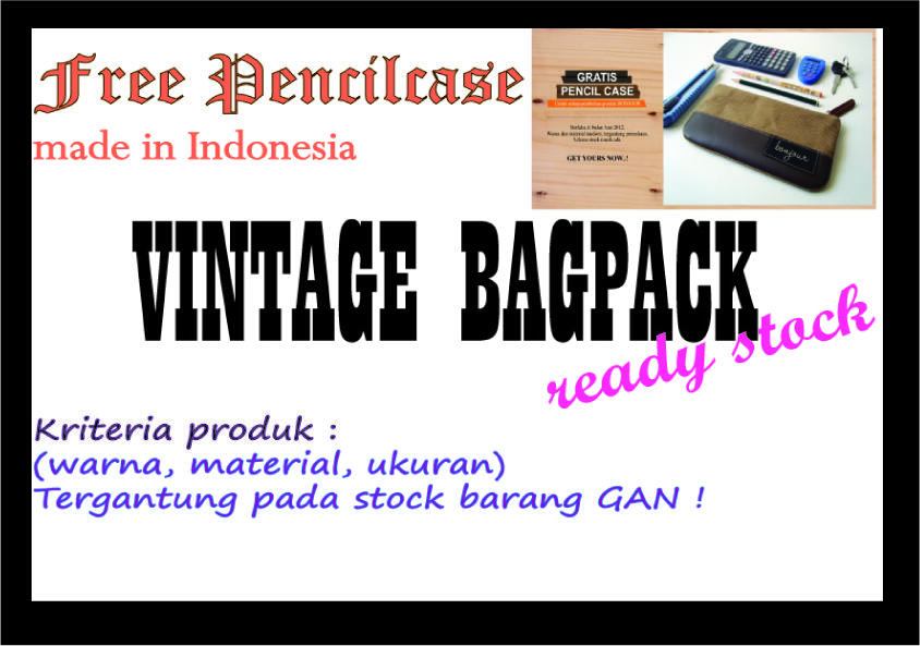 BONJOUR vintage backpack, laptop sleeve fit 14" HOT PROMO 2013 get it fast