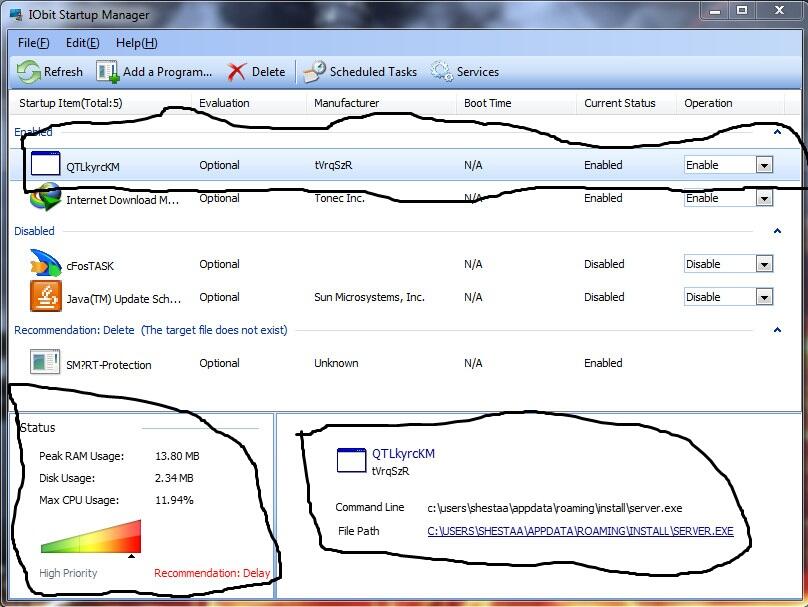 &#91;HELP&#93; Error saat mulai windows dan ada program tak dikenal