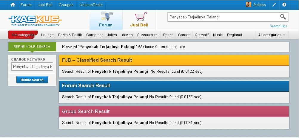 Penyebab Terjadinya Pelangi 