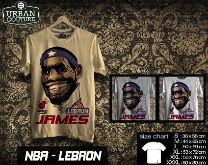 T-SHIRT KAOS DISTRO NBA BASKETBALL ( MIAMI HEAT LAKERS ETC) & SLAMDUNK READY STOCK !!