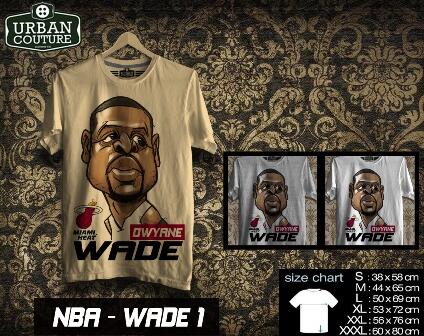 T-SHIRT KAOS DISTRO NBA BASKETBALL ( MIAMI HEAT LAKERS ETC) & SLAMDUNK READY STOCK !!