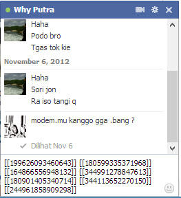 Cara membuat Rainbow Text di chat Facebook