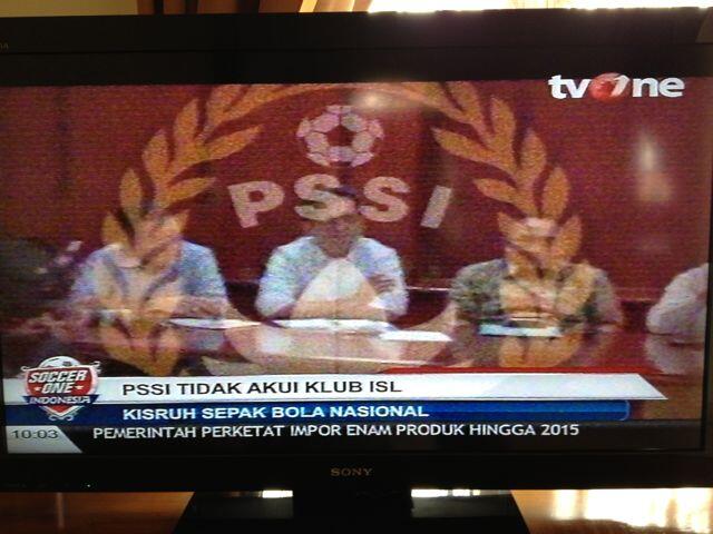 nonton TV on* gak? Barusan nayangin bobroknya PSSI versi DA