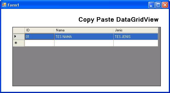 &#91;Tanya&#93; Copy Paste DataGridView VB.Net