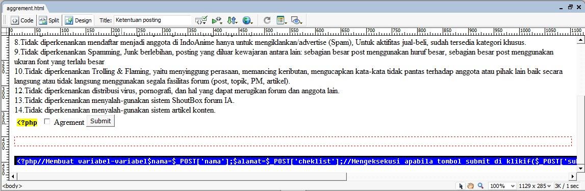 &#91;ASK&#93;code php &amp; alert jika pada chekbox kosong