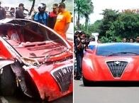 {DAHLAN ISKAN KECELAKAAN} Mobil Listrik Tucuxi Seusai Menabrak Tebing