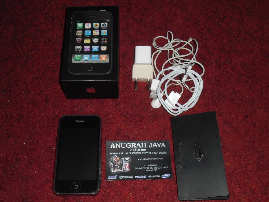 iPhone 3GS 32GB FU Black Second Mulus 95%, Lengkap, Murah Gan