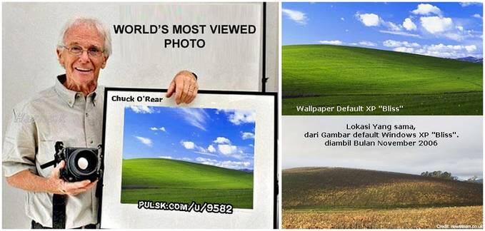 Kisah Fotografer Legendaris dari Lokasi Wallpaper Windows XP "Bliss".