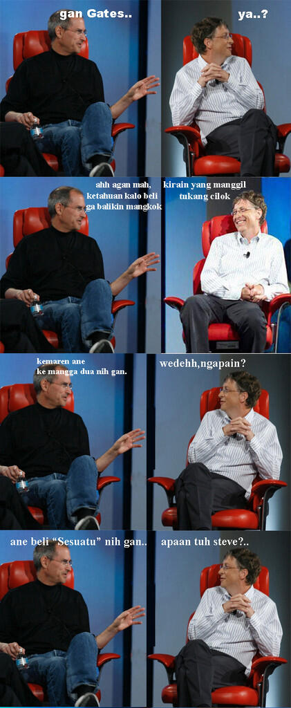  Komik Bill Gates VS Steve Job Edisi 2 Gan...