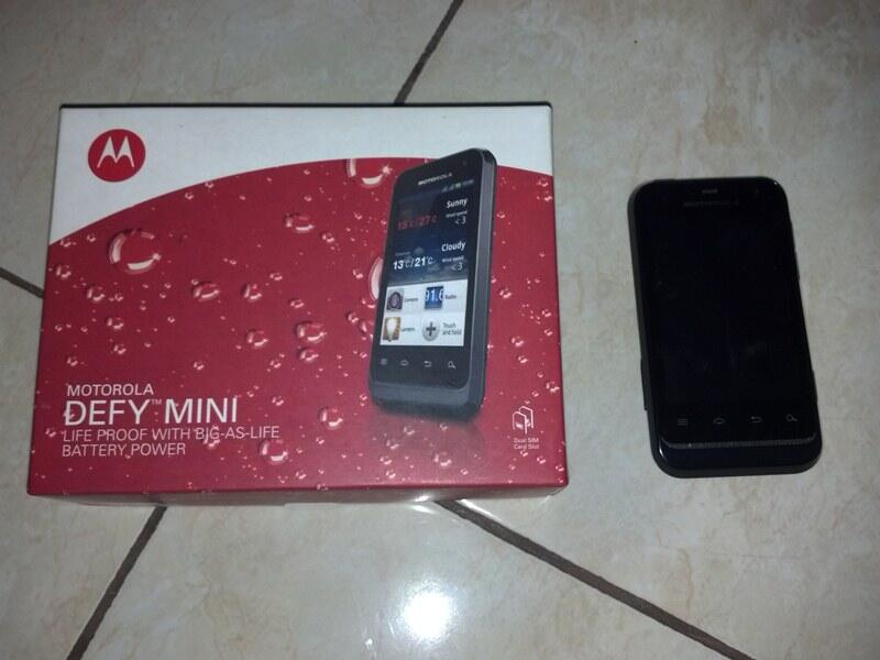 motorola defy mini dual sim tahan banting cod jogja only