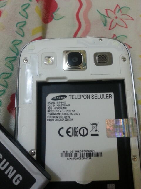 SAMSUNG SIII white special update langka + made in korea